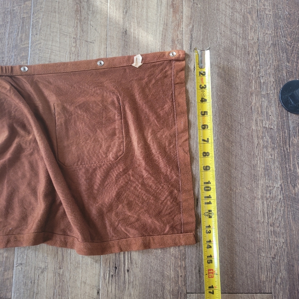 True Vintage 60s Burnt Orange Mens Wrap Around Towel/t133 - Picture 8 of 11